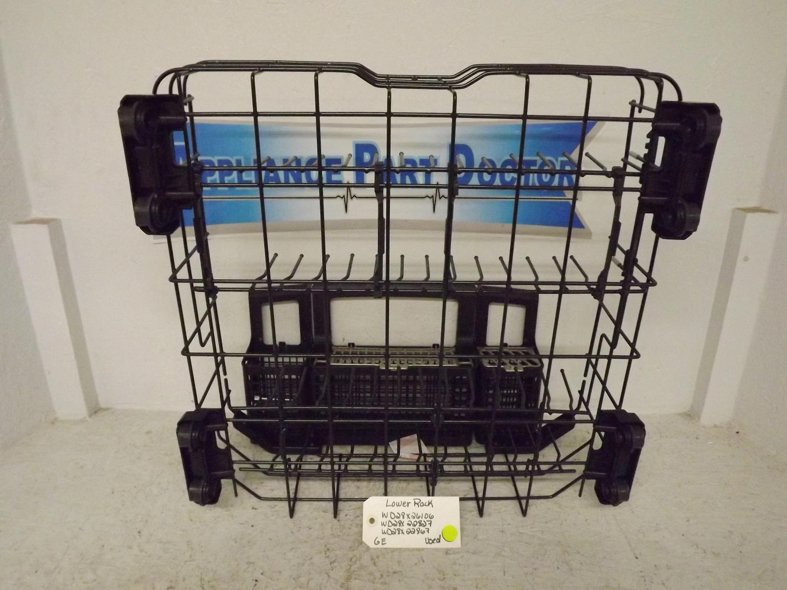 GE Dishwasher WD28X26106 WD28X22827 WD28X22867 Lower Rack Used GE Dishwasher WD28X26106 WD28X22827 WD28X22867 Lower Rack Used